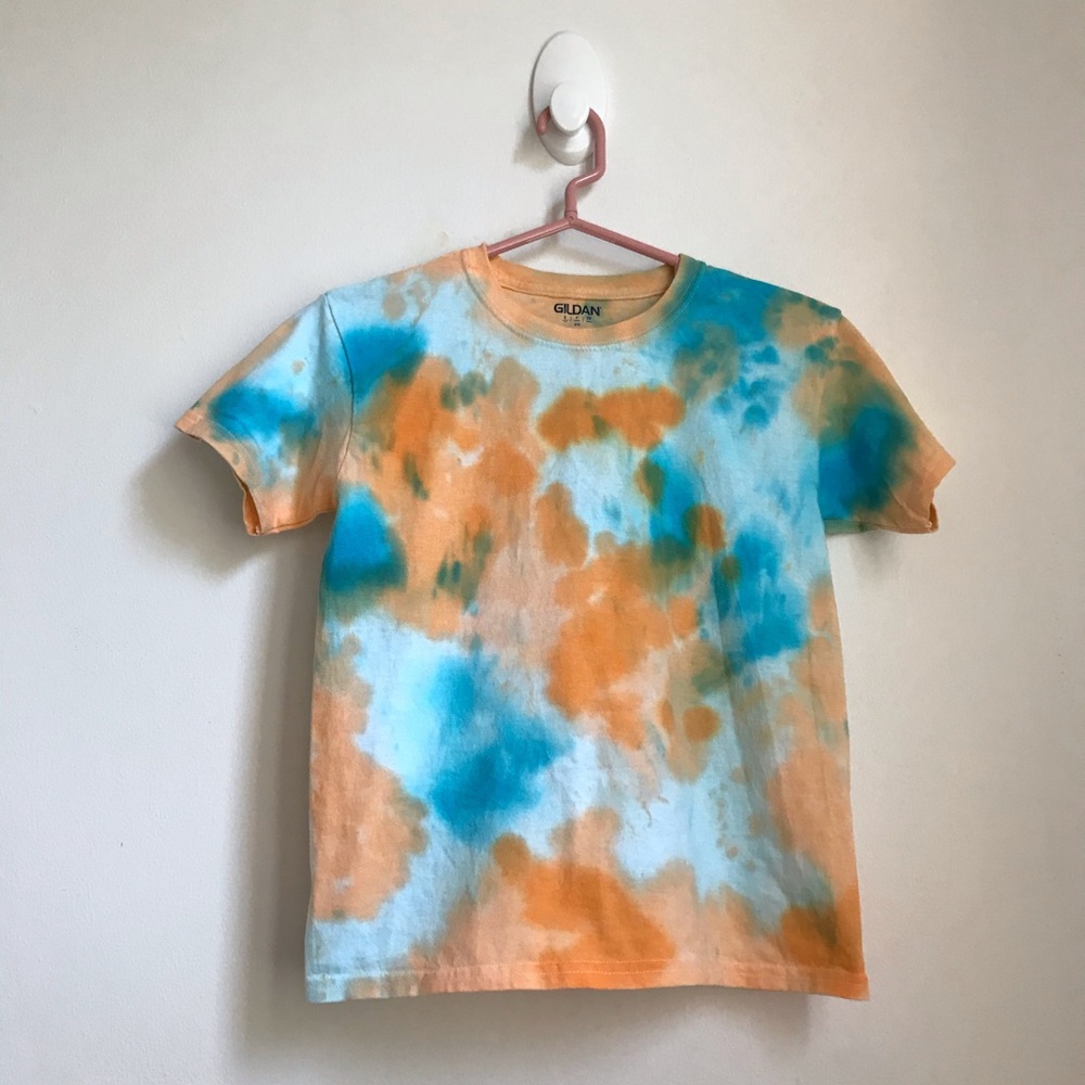 💙🧡Kids Tie Dye Orange & Blue